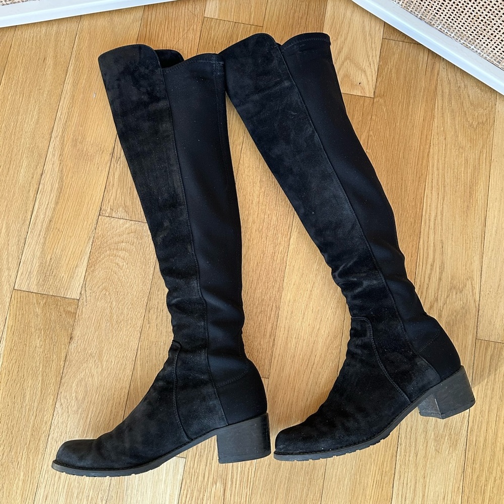 stuart weitzman reserve over the knee boot suede size 5